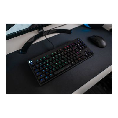 5099206086401-Logitech Clavier de jeu mécanique G Pro - Clavier - backlit - USB - AZERTY - Français - commutat-Left-angle-8