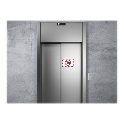 4005546406596-Durable Duraframe Magnetic Security - Cadre d'affichage magnétique bicolore - A4 - rouge/blanc-Front-8