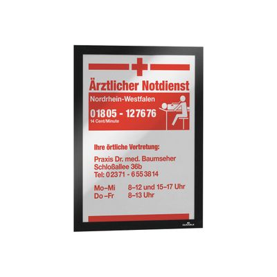 2012347901894-Durable Duraframe - 2 Cadres d'affichage adhésif - A4 - noir-Left-angle-2
