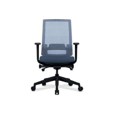 3700339992287-Fauteuil de bureau BRIAN - accoudoirs réglables - Appui-tête en option - dossier en résille - b-Front-0