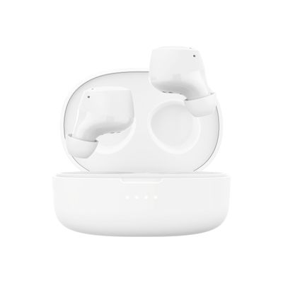 0745883855100-Belkin SoundForm Bolt - Écouteurs sans fil avec micro - intra-auriculaire - Bluetooth - blanc-Front-0