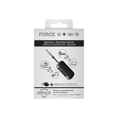 3571211526506-Force Play - Adaptateur d'interface audio sans fil Bluetooth pour récepteur audio sans fil, transmetteur audio sans fil - transmitter & -Front-4