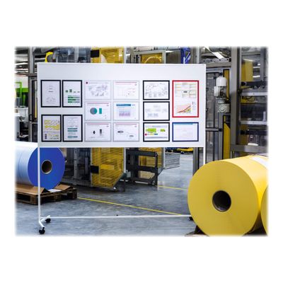 4005546405704-Durable Duraframe Magnetic - 5 Cadres d'affichage magnétiques - A4 - argent - pour surfaces méta-Front-7