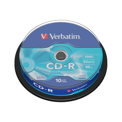 0023942434375-Verbatim - 10 x CD-R - 700 Mo (80 min) 52x - spindle-Front-2