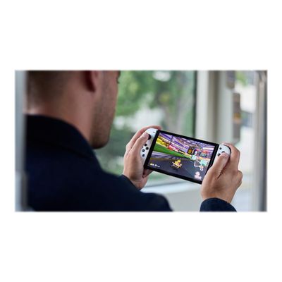 045496454081-Nintendo Switch OLED - - Full HD - blanc - Super Mario Bros. Wonder - avec Nintendo Switch O-Right-angle-11
