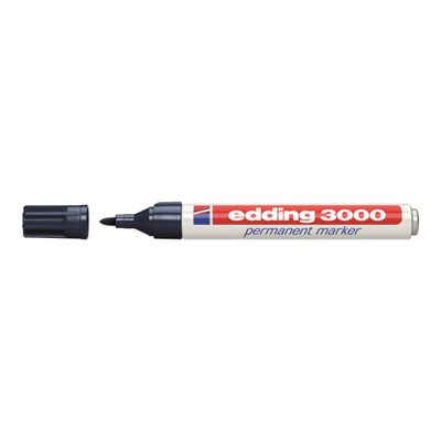 4004764008124-edding 3000 - Marqueur - permanent - bleu acier - 1.5-3 mm-Left-angle-0
