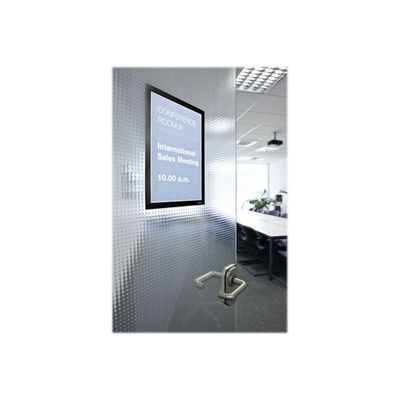 4005546406008-Durable Duraframe - Cadre d'affichage adhésif repositionnable - A4 - noir-Left-angle-6