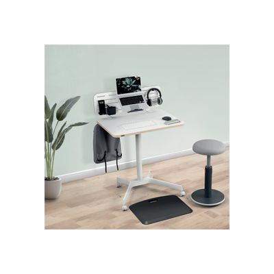4002432138395-Leitz Ergo Small - Bureau assis/debout - reglage manuel - blanc-Left-angle-8