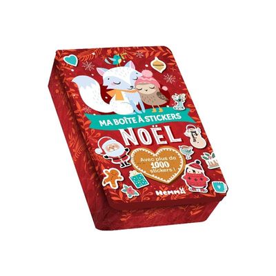 9782508059049-Hemma My Sticker Box - Jeu d'adhésifs de décoration - 1000 pièces - noël, renard blanc et-Left-angle-0