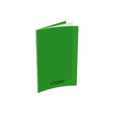 3020120105741-Conquérant Classique - Cahier polypro 24 x 32 cm - 140 pages - grands carreaux (Seyes) - ver-Left-angle-0