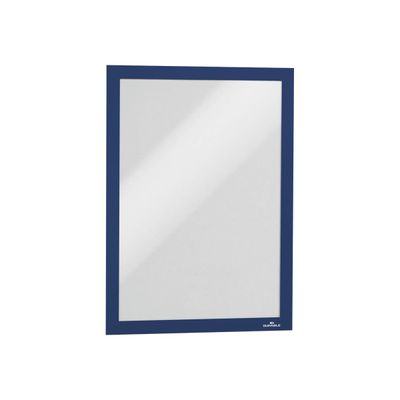 4005546405209-Durable Duraframe - 2 Cadres d'affichage adhésif - A4 - bleu-Left-angle-1