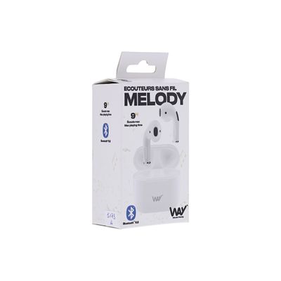 3303170114490-T'nB Melody 2 - Écouteurs sans fil avec micro - blanc-Left-angle-5
