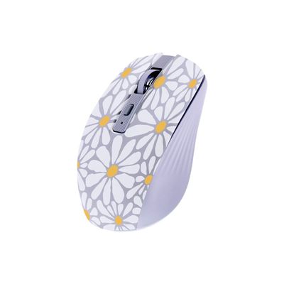 3303170118009-T'nB EXCLUSIV' Flower - Souris sans fil - rechargeable - 6 boutons - lavande-Right-angle-2