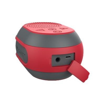 3760206482631-Ryght Pocket 2 - Enceinte bluetooth - noir et rouge-Left-angle-2