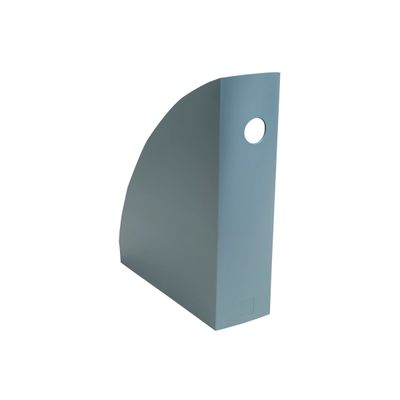 9002493182707-Exacompta - Porte-Revues Mag-Cube Autentik - bleu gris-Left-angle-1