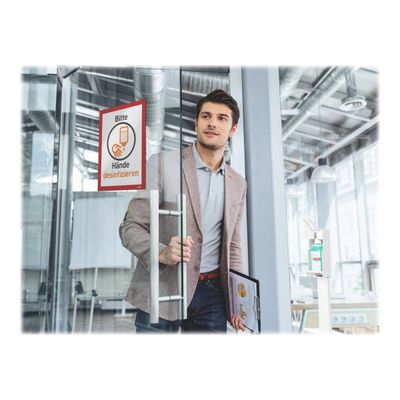 4005546405186-Durable Duraframe - 2 Cadres d'affichage adhésif - A4 - rouge-Right-angle-10