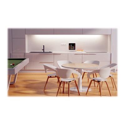 3660141222029-Table ronde EASYDESK - diamètre 115 x H75 cm - plateau hêtre-Front-1
