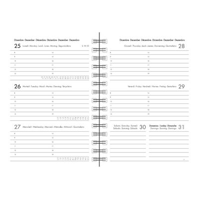 8051128757767-Agenda à spirale 1 semaine sur 2 pages - 8,5 x 13 cm - étoiles - Legami-Front-1