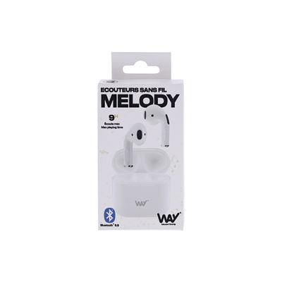 3303170114490-T'nB Melody 2 - Écouteurs sans fil avec micro - blanc-Front-6