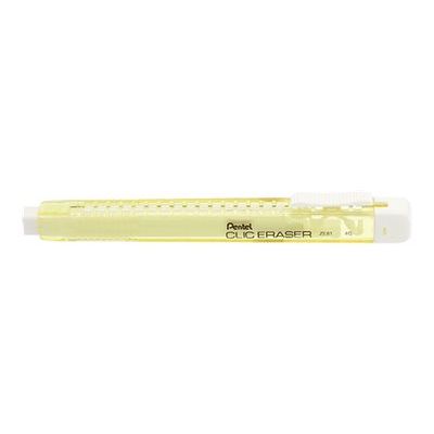 4711577035086-Pentel Clic Eraser - Porte-gomme - rectangle - jaune pastel-Front-0