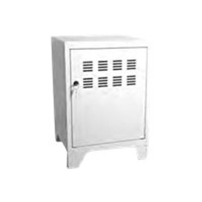 3219090958376-Casier de bureau avec pieds - 57,5 x 40 x 40 cm - blanc-Left-angle-0