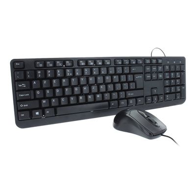 3700527309415-Mobility Lab GAMA COMBO - Ensemble clavier et souris filaire - noir-Left-angle-0