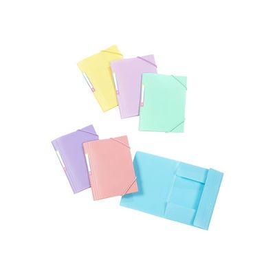 3135250171150-Viquel Rainbow Pastel - Chemise à 3 rabats - 12 x 16 cm - disponible dans différentes couleurs-Front-0