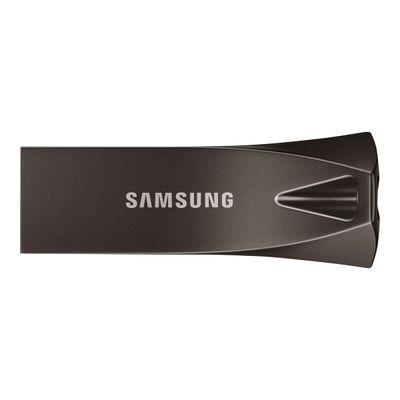 8801643230678-Samsung BAR Plus MUF-256BE4 - Clé USB 256 Go - USB 3.1 Gen 1 - gris-Front-3