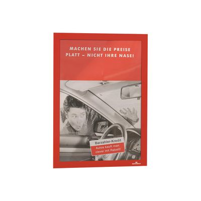 4005546405186-Durable Duraframe - 2 Cadres d'affichage adhésif - A4 - rouge-Left-angle-8