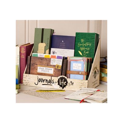 5035393712013-if by Catwalk Journals For Life Junk Drawer - Classeur - extensible - 7 compartiments - largeur de dos : 18 mm - A5 - pour reç-Right-angle-2