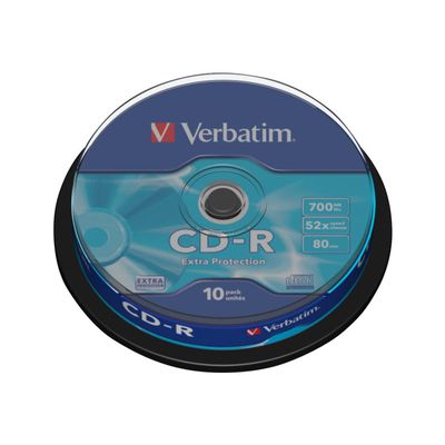 0023942434375-Verbatim - 10 x CD-R - 700 Mo (80 min) 52x - spindle-Top-0