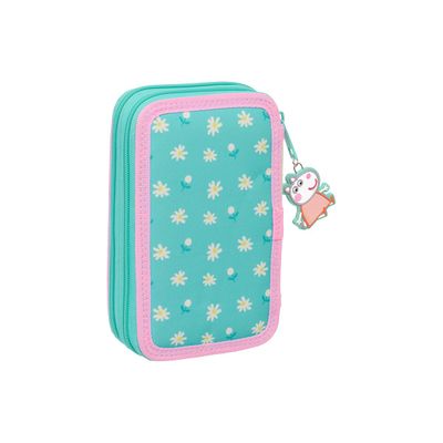 8412688524037-SAFTA - Trousse - double, 29 pcs - Peppa Pig "Pretty Flowers"-Back-0