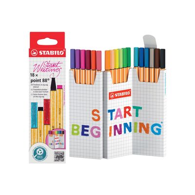 4006381616737-STABILO point 88 - Etui zig zag de 18 stylos feutres - pointe fine-Front-0