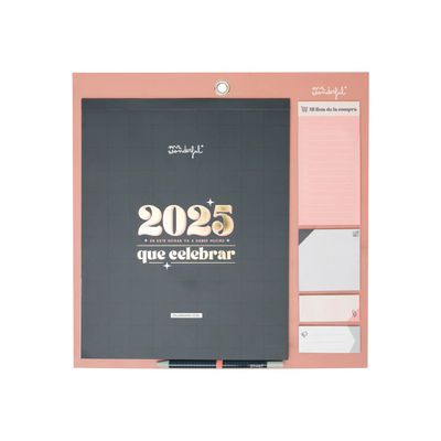 8445641049780-Mr. Wonderful - Calendrier - fixation murale - 2025 - mois par page - daté-Front-0