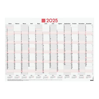 8422952381211-Finocam - Mixed planner poster - 2025 - année à afficher - 680 x 485 mm - daté-Front-0