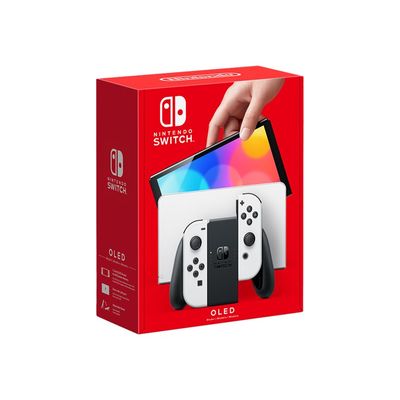 045496454081-Nintendo Switch OLED - - Full HD - blanc - Super Mario Bros. Wonder - avec Nintendo Switch On-Left-angle-15