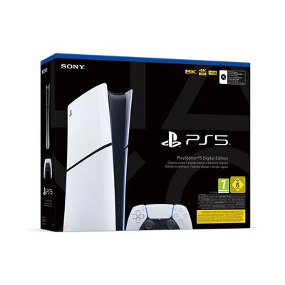 711719577294-Sony PlayStation 5 Slim Digital Edition - Console de jeux - 1 To SSD-Left-angle-11