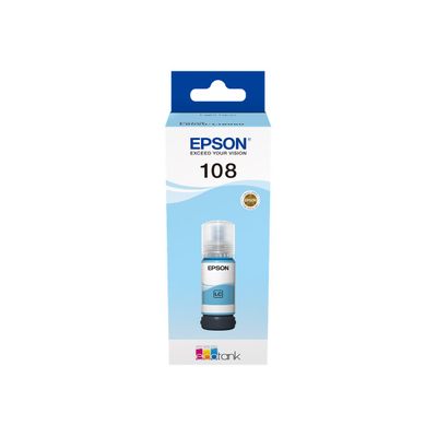 8715946712376-Epson EcoTank 108 -  cyan clair - réservoir d'encre original-Front-1