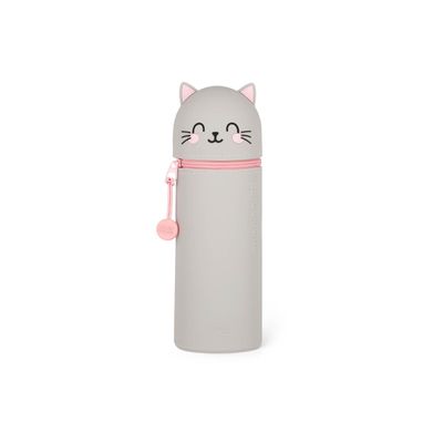 8052694010058-LEGAMI KAWAII - Trousse - 2 en 1 - silicone - Kitty-Front-0