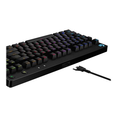 5099206086401-Logitech Clavier de jeu mécanique G Pro - Clavier - backlit - USB - AZERTY - Français - commutateu-Close-up-1