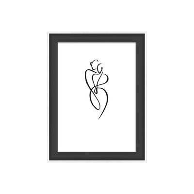 4004122406937-Walther Silhouette - Cadre photo - Conçu pour : 2 x 4 x 6 pouces (10 x 15 cm) - bois, MDF - recta-Front-0