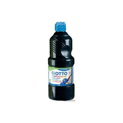 8000825969942-GIOTTO - Peinture acrylique - noir brillant - 500 ml-Front-0