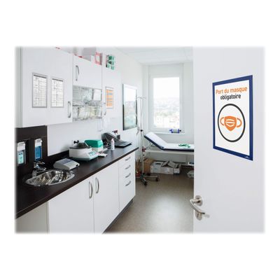 4005546405209-Durable Duraframe - 2 Cadres d'affichage adhésif - A4 - bleu-Right-angle-7