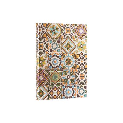 9781439795989-Paperblanks Portuguese Tiles - Journal - 175 x 230 mm - 144 pages - uni - Porto - couvercle m-Left-angle-4