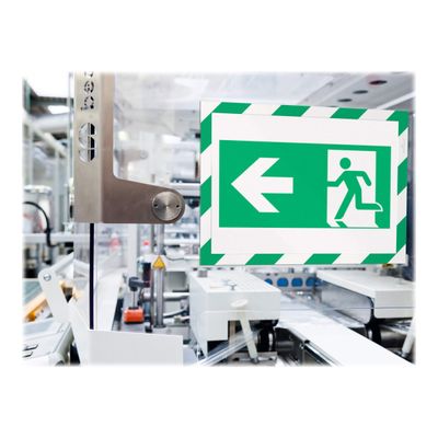 4005546406589-Durable Duraframe Magnetic Security - Cadre d'affichage magnétique bicolore - A4 - vert/blan-Left-angle-8