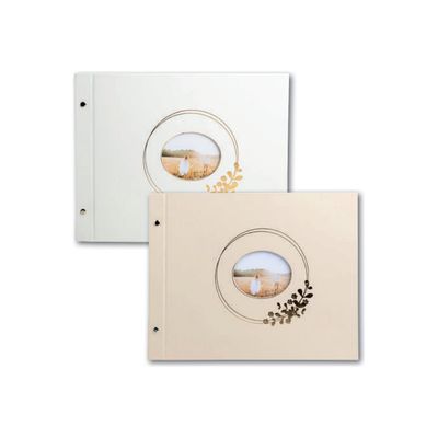 3130630602323-Exacompta Ringflower - Album photo - 40 pages - 37 x 29 cm - blanc-Front-0