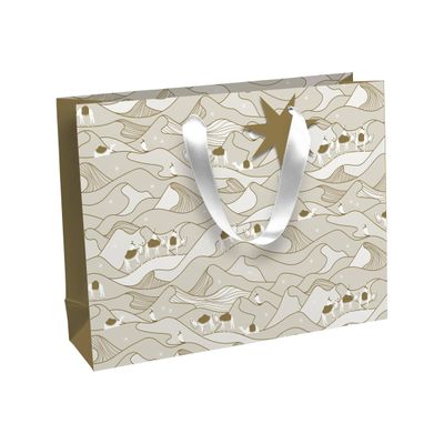 5033601016724-Clairefontaine Rhodia 72'S - Sac cadeau - shopper - 37.3 cm x 11.8 cm x 27.5 cm - NDS - or-Left-angle-0