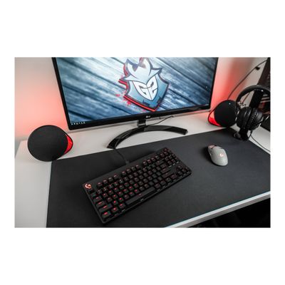 5099206086401-Logitech Clavier de jeu mécanique G Pro - Clavier - backlit - USB - AZERTY - Français - commutat-Left-angle-9