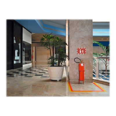 4005546406565-Durable Duraframe Security - 2 Cadres d'affichage bicolore - A4 - rouge/blanc (encadrement magnét-Front-5