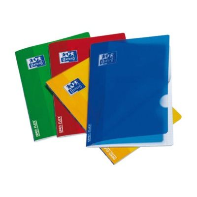 3020120043159-Oxford Open Flex - Cahier de notes - agrafé - A4 - 48 feuilles / 96 pages - papier extra blanc - carré - disponible en différents coloris-Front-0